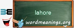 WordMeaning blackboard for lahore